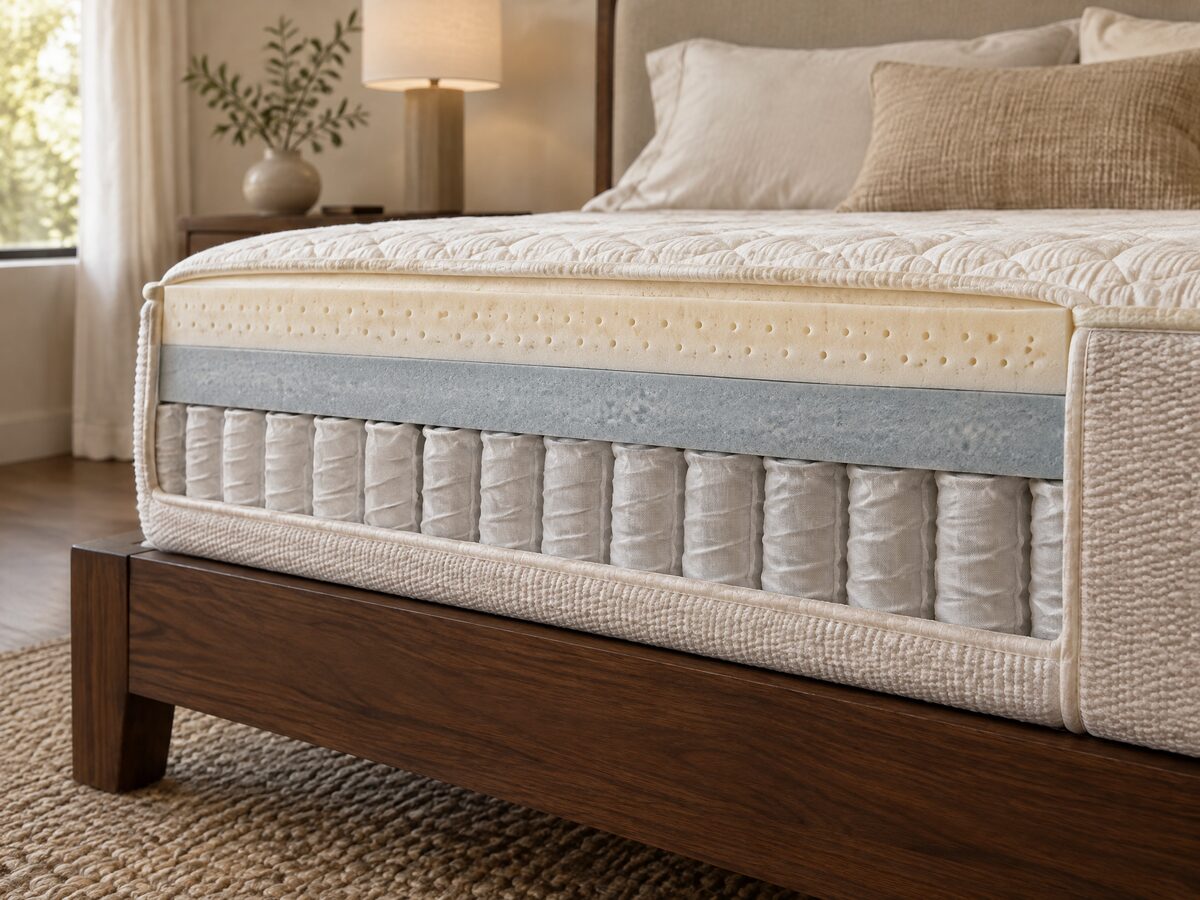 Organix Harmoni non-toxic hybrid mattress cross-section