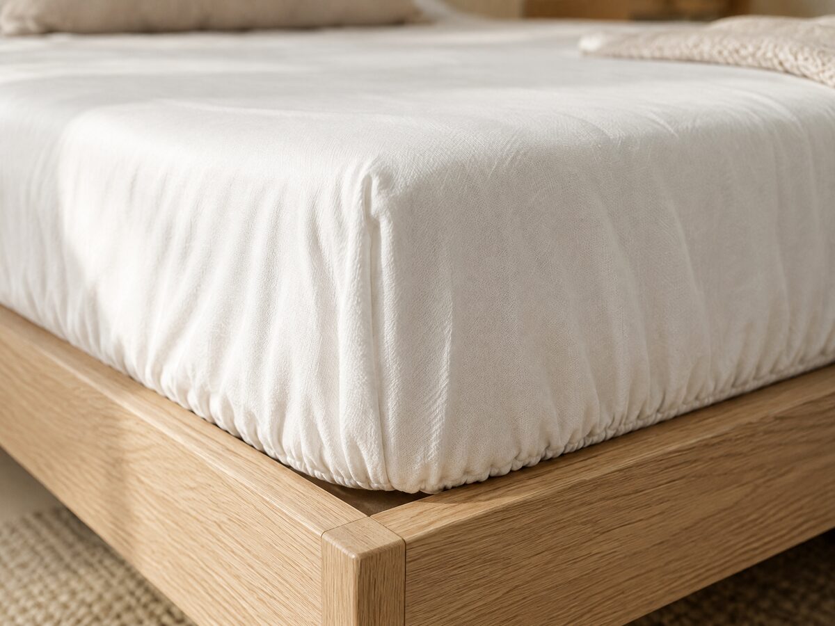 Stay On Fitted Sheet, One Bed OEKO-TEX certified long-staple cotton bedding