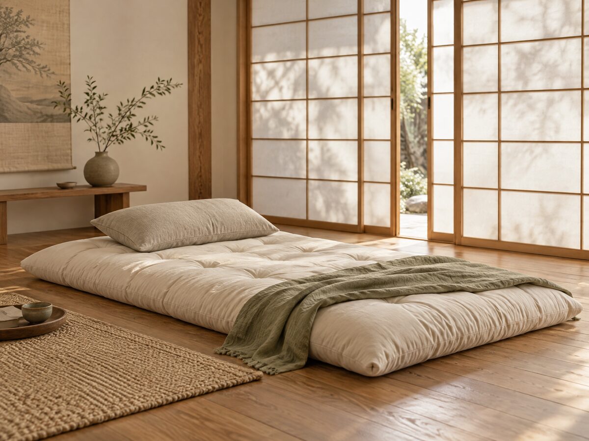 The Futon Shop natural organic cotton and latex futon mattress